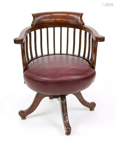 English desk chair, 20th c., solid