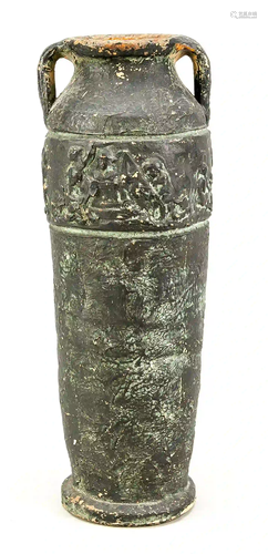 Vase with putty relief, age unknown