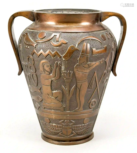 Cachepot Egyptian fantasy, 20th c.,