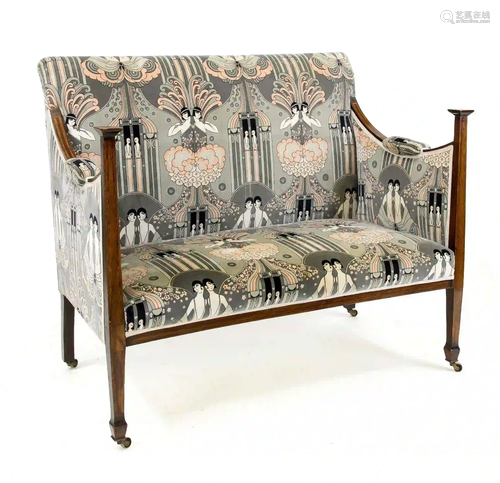 English Art Nouveau bench around 19