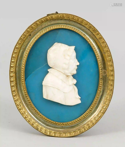 Portrait miniature in Wedgwood styl