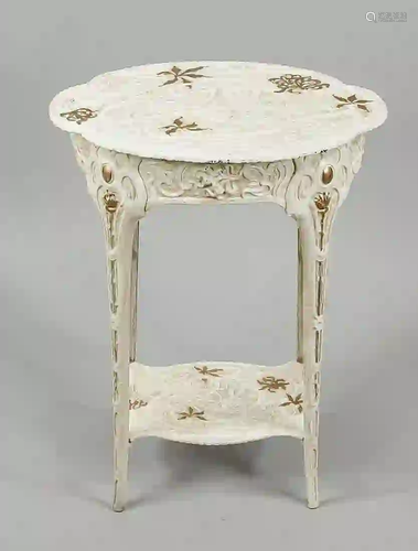 Art Nouveau side table, cast iron,