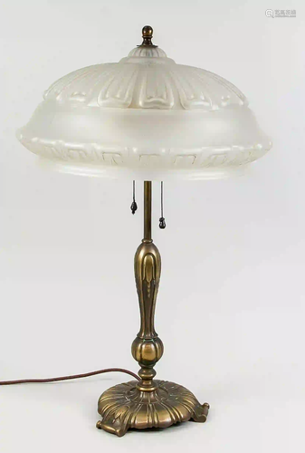 Table lamp, late 19th century, bron