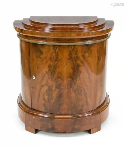 Biedermeier barrel cabinet around 1