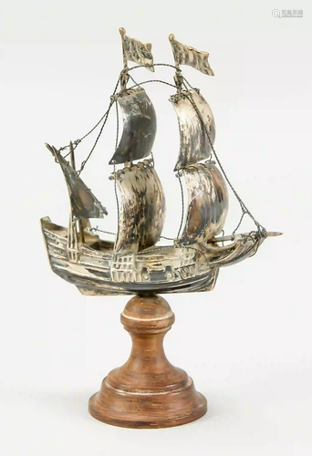 Miniature sailing ship, 20th c., si