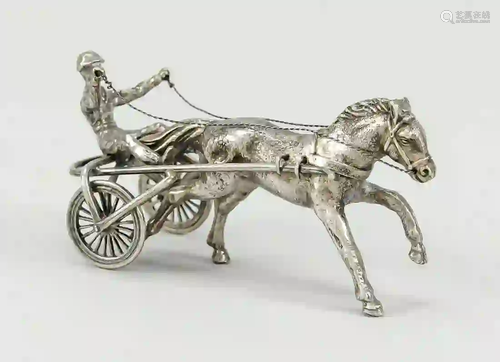 Miniature jockey with wagon, 2nd ha