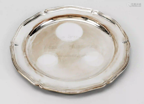 Round tray, German, c. 1928, maker