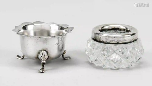 Two salvers, 1x England, c. 1900,