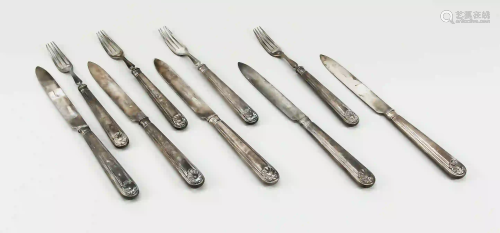 Six knives and six forks, England,