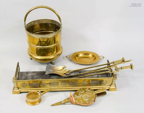 Brass convolute, late 19th century,