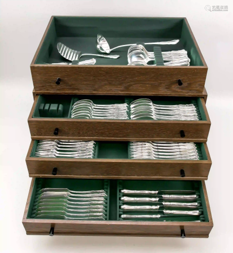 Cutlery for eight persons, German,
