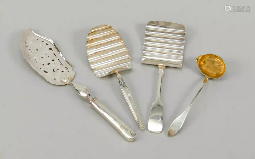 Four serving pieces, 19th/20th cen