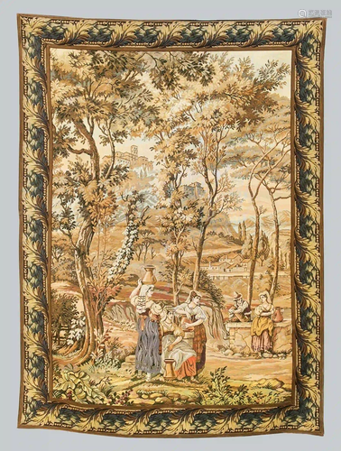 Historicism tapestry, 20th c. Scene