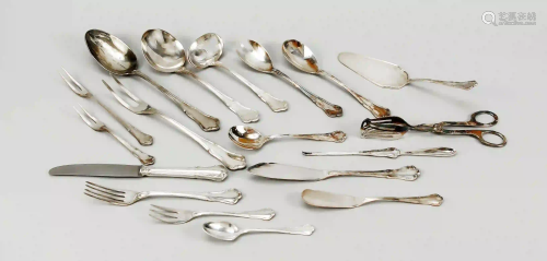 Cutlery for twelve persons, German