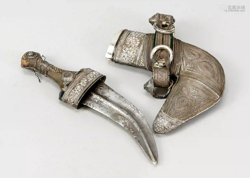 Scimitar, 19th century, scabbard an