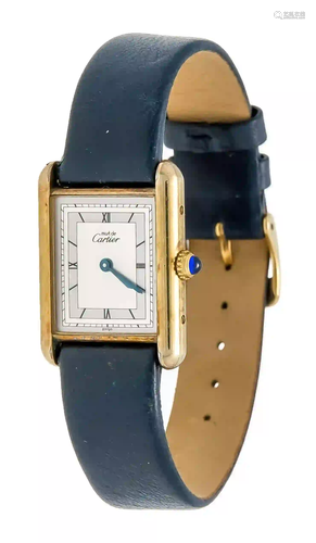 Cartier Tank, silver gold plated,