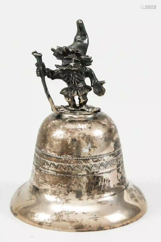 Table bell, 20th century, silver te