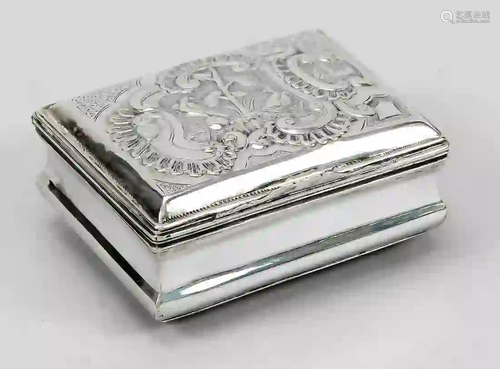 Rectangular lidded box, 19th centur