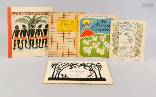 5 old children's books from the 192