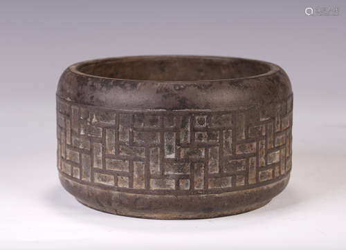 A CHINESE ZISHA BOWL