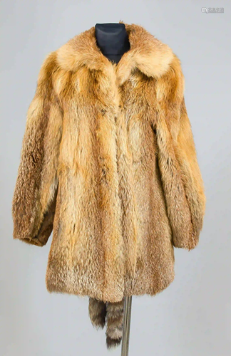 Ladies fox jacket, On a label in th