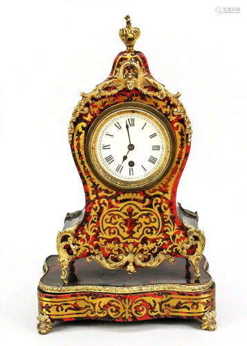 small table clock in boulle style w