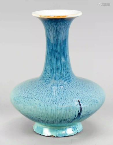 Vase with Robins Egg glaze, China,