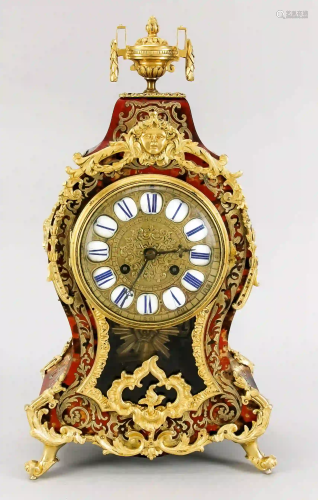 Table clock, Boulle style, 2nd h. 1