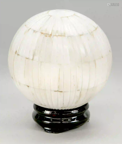 Big leg ball on wooden base, Asia,