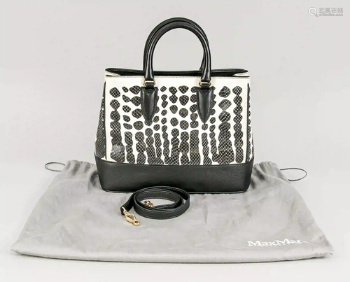 Handbag by Max Mara, zebra snake pa