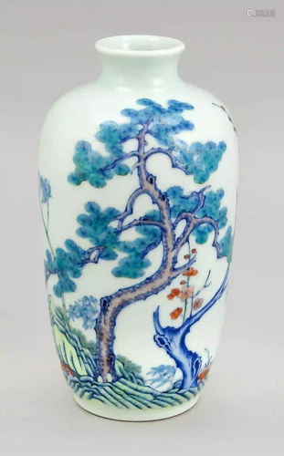 Small doucai vase, China, 20th c.,