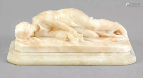 Alabaster statuette c. 1900 of St.
