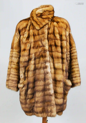 Ladies sable half coat, reddish bro