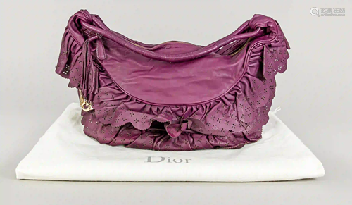 Croissant by Dior, purple leather,