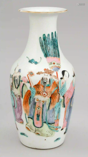 Famille rose vase, China, 19th c. D