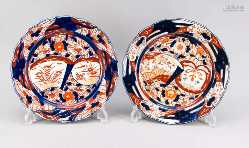 2 Imari plates, Japan, 19th century