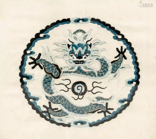 Silk embroidery, China, 19th centur