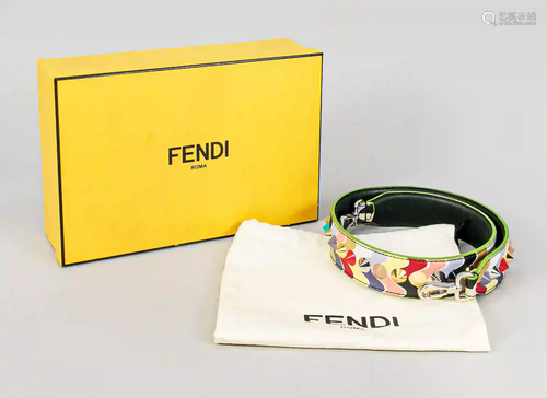 Belt by Fendi, leather, polychrome