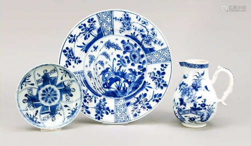 3 pieces of porcelain, China, 17th/