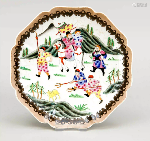 Lapped plate, China, 19th/20th c.,