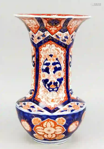 Imari vase, Japan, 19th c., cobalt