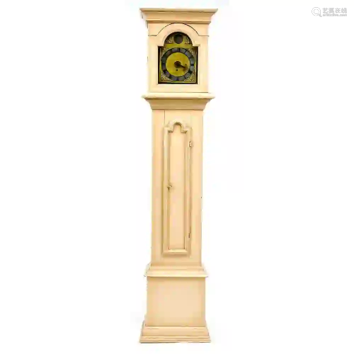 Grandfather clock painted white, mo