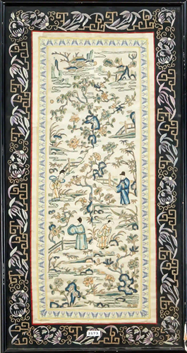 Silk embroidery, China, 19th centur