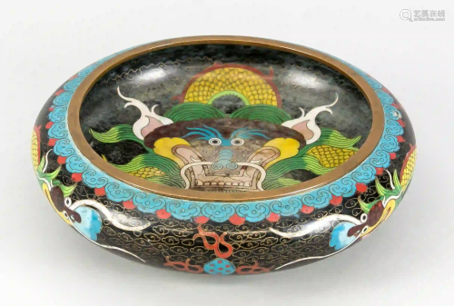 Dragon cloisonnÃ¨ bowl, China, 19th