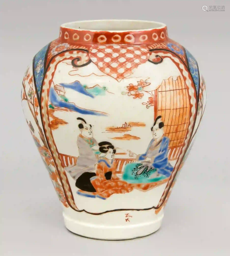 Aka-e ginger pot/vase, Japan, 19th