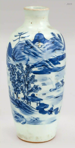 Vase with landscape depiction and c