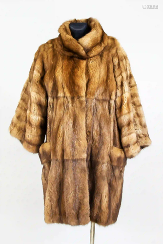 Ladies sable half coat, mottled gra