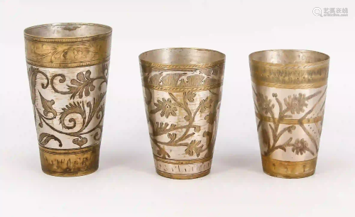 3 drinking cups, Nepal, 19th/20th c