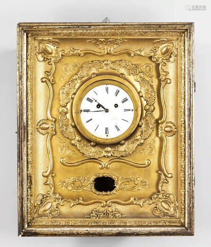 Frame clock, Biedermeier, clockwork