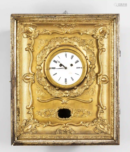 Frame clock, Biedermeier, clockwork